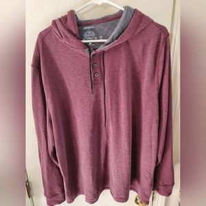 Flag and Anthem hooded henley